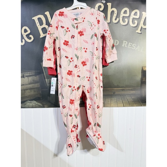 Carter's Other - New Carter's 2-Piece Footie Ladybug & Hearts Pajamas Set 18 Months